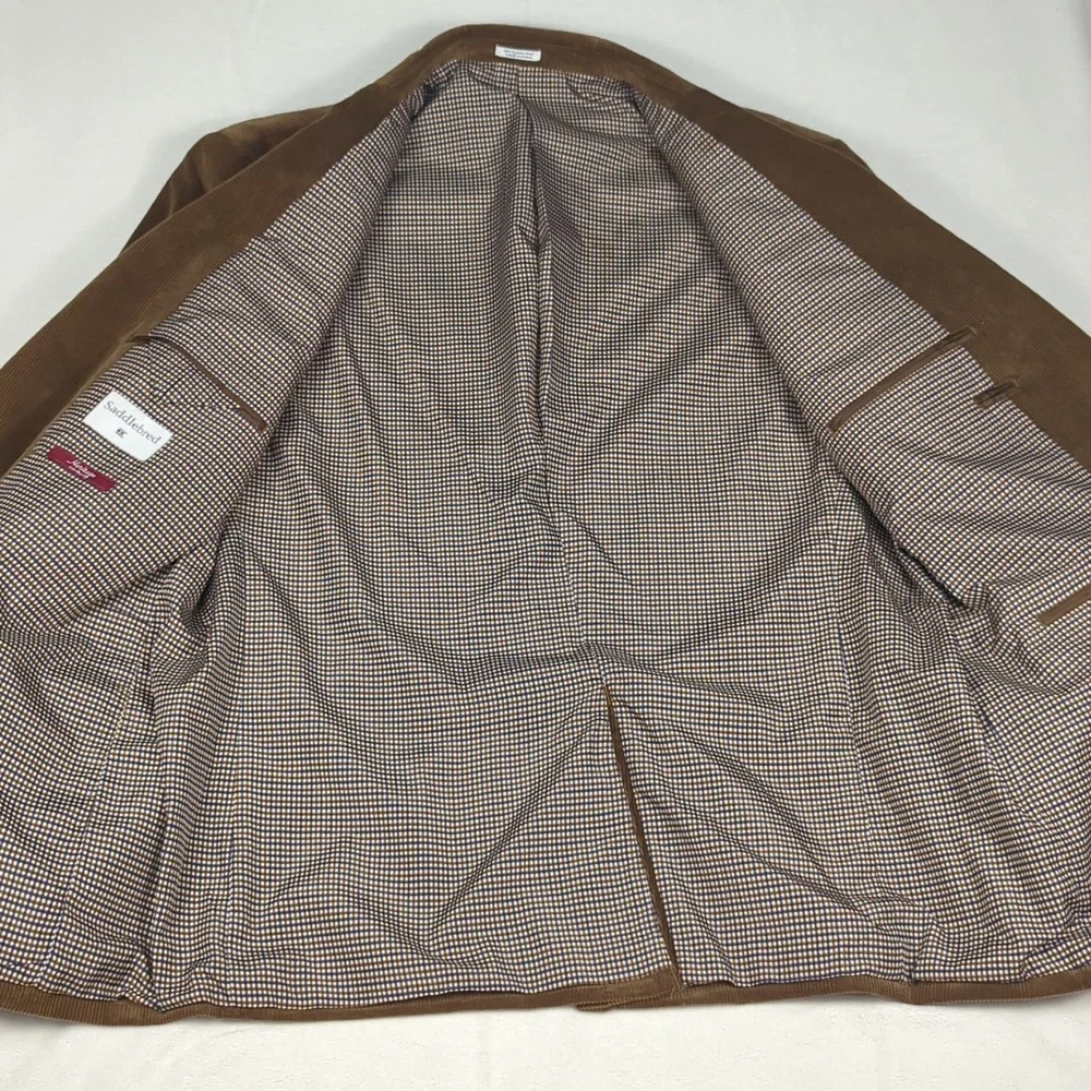 Saddlebred‎ Heritage Corduroy Mens Blazer Brown Size 44R